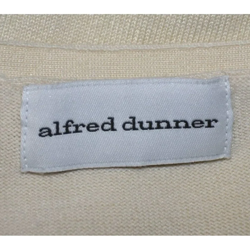 Alfred Dunner Petite Floral Sweater Beaded Embroidered Plus1X V-Neck Granny